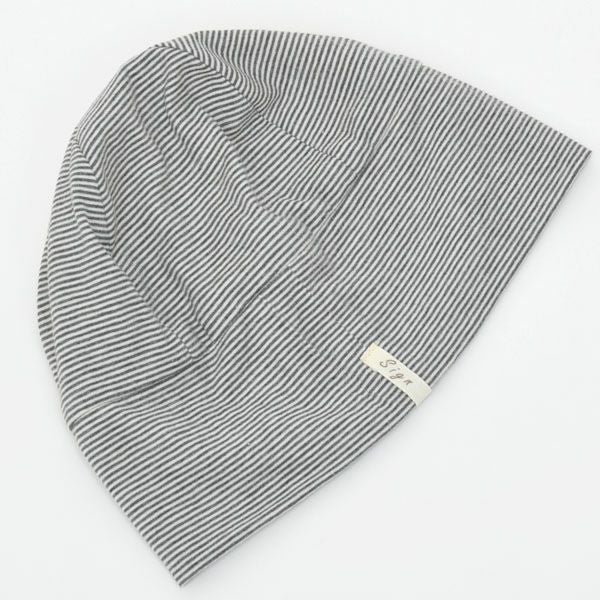 オーガニックコットン 天四方ボーダーシャロット