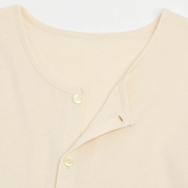 オーガニックコットン 前開きボタン肌着(半袖)