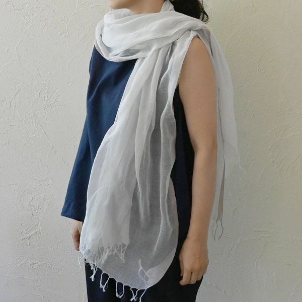 オーガニックコットン 手織フワリストール