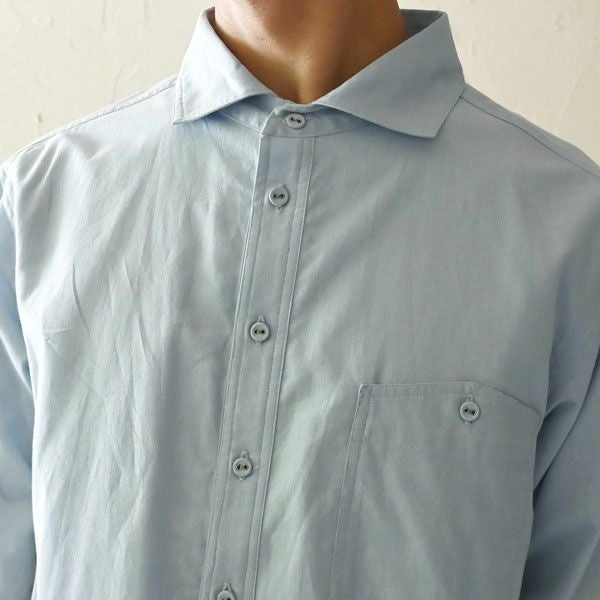 オーガニックコットン メンズ オールドスタイルシャツ（長袖）
