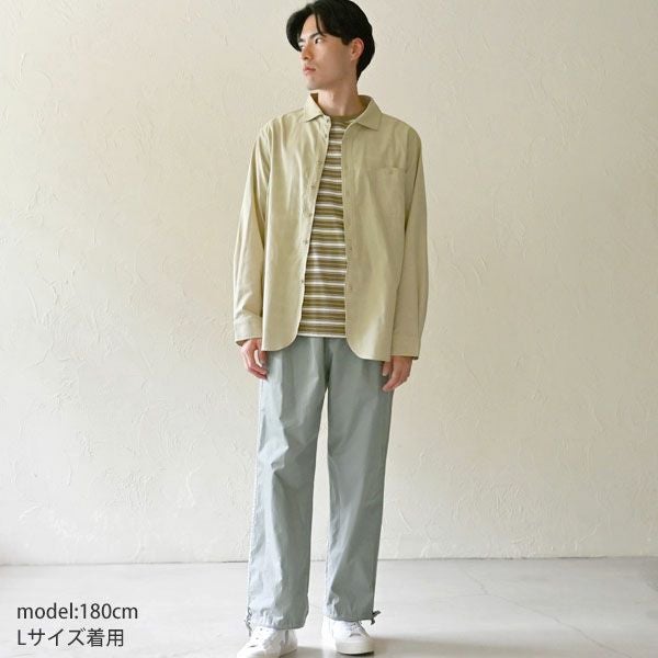 オーガニックコットン メンズ オールドスタイルシャツ（長袖）