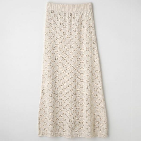 オーガニックコットン パターンロングスカート