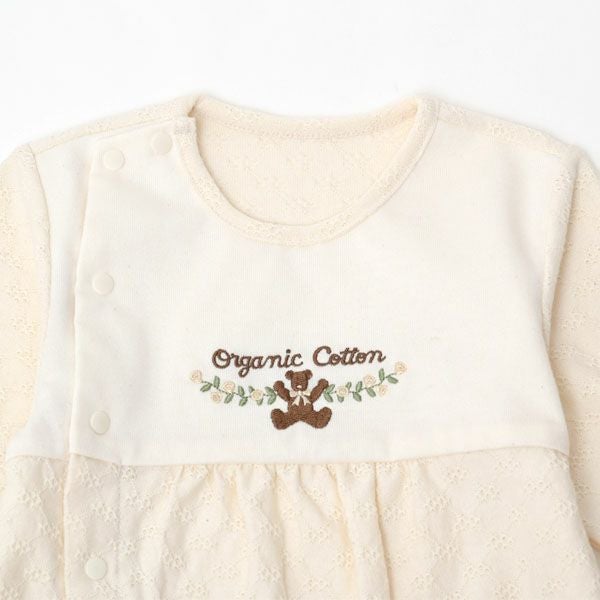 オーガニックコットン ベビー ジャガード×パイル2wayドレス