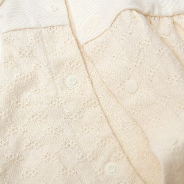オーガニックコットン ベビー ジャガード×パイル2wayドレス