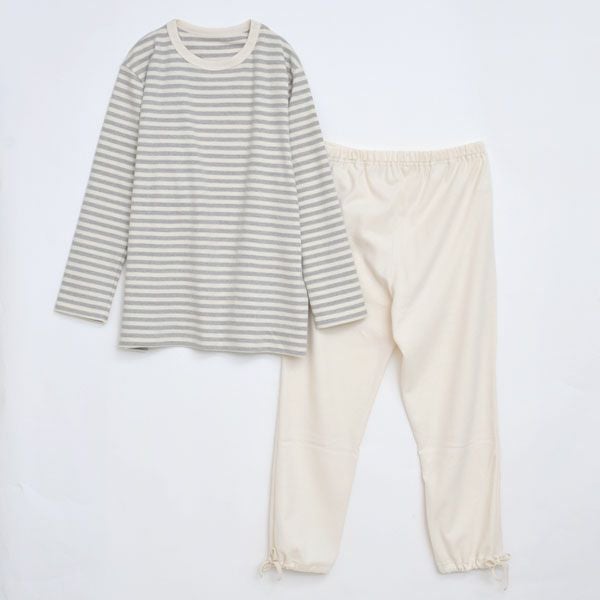 オーガニックコットン マタニティスムースパジャマ