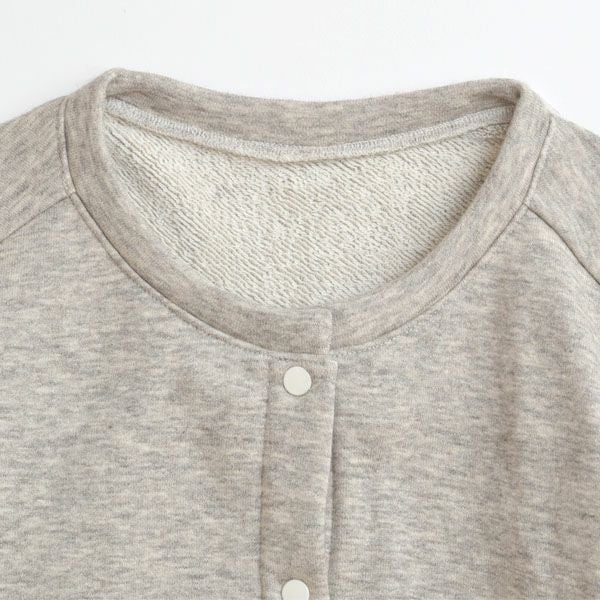 オーガニックコットン&ヤク 裏毛カーディガン