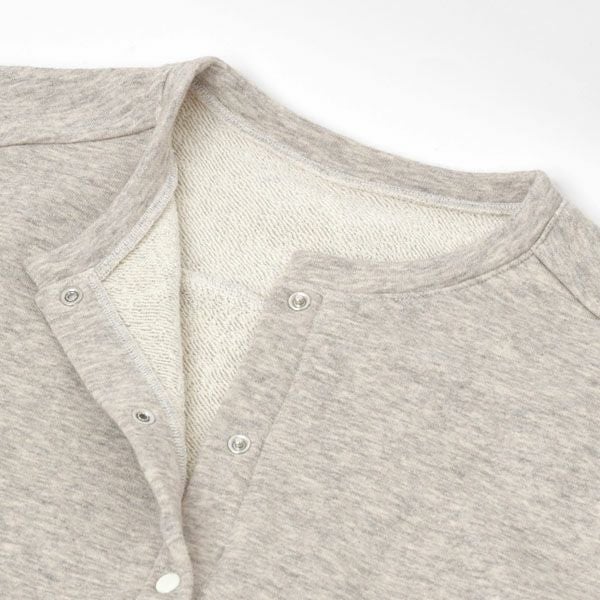 オーガニックコットン&ヤク 裏毛カーディガン