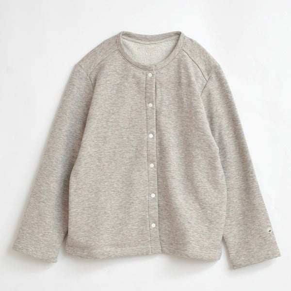 オーガニックコットン&ヤク 裏毛カーディガン