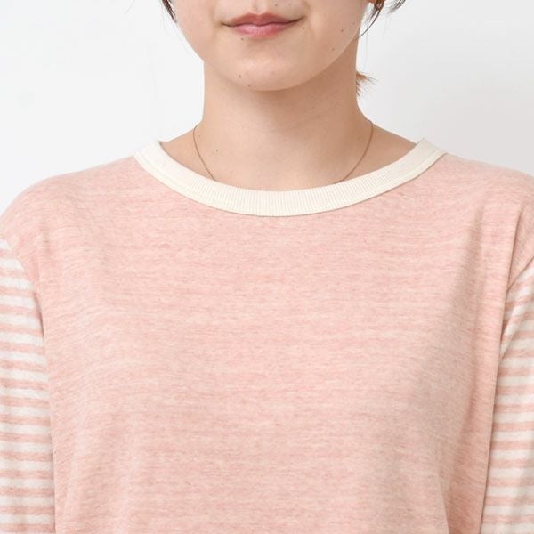 オーガニックコットン 接結フライスふんわりパジャマ(ベンガラ染め)