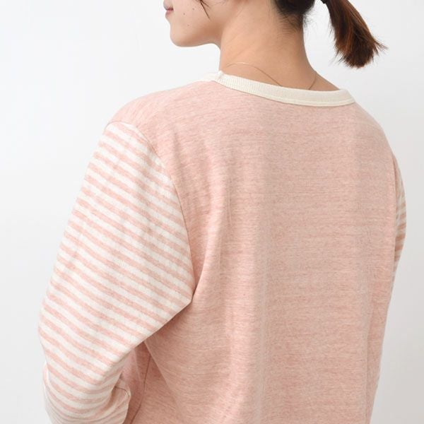 オーガニックコットン 接結フライスふんわりパジャマ(ベンガラ染め)