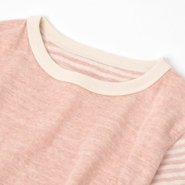 オーガニックコットン 接結フライスふんわりパジャマ(ベンガラ染め)