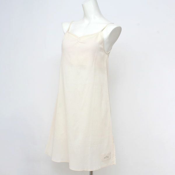 オーガニックコットン inoui高島縮スリップドレス（カップ付き）