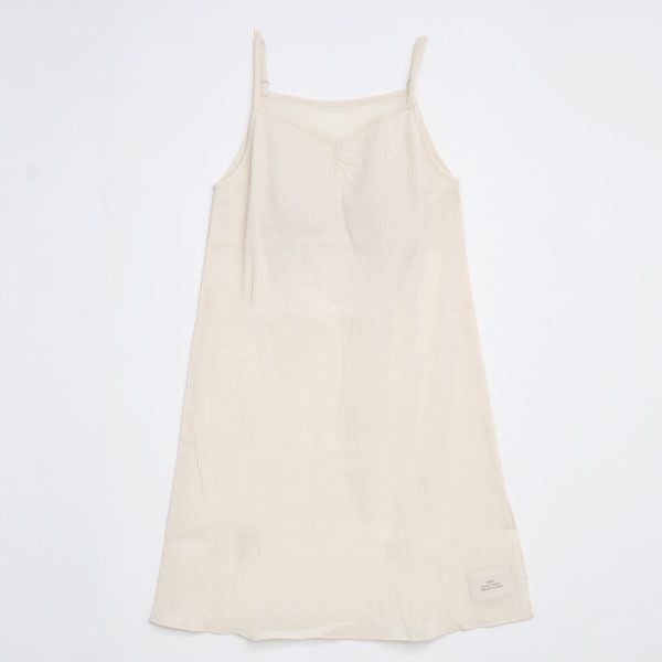 オーガニックコットン inoui高島縮スリップドレス（カップ付き）