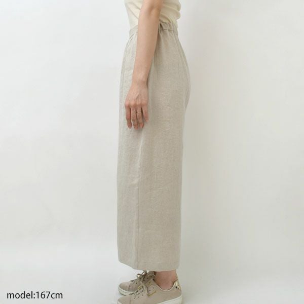 オーガニックコットン＆リネン ツイルビッグパンツ