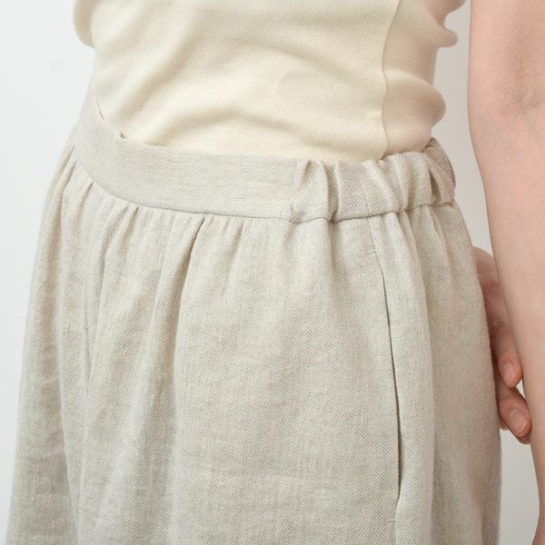 オーガニックコットン＆リネン ツイルビッグパンツ