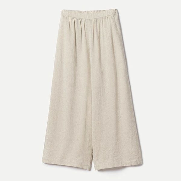 オーガニックコットン＆リネン ツイルビッグパンツ | オーガニック