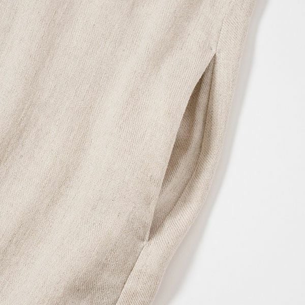 オーガニックコットン＆リネン ツイルワンピース