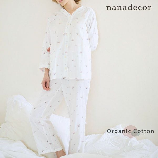 オーガニックコットン プチローズパジャマ