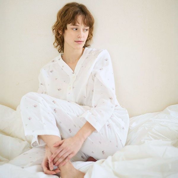 オーガニックコットン プチローズパジャマ