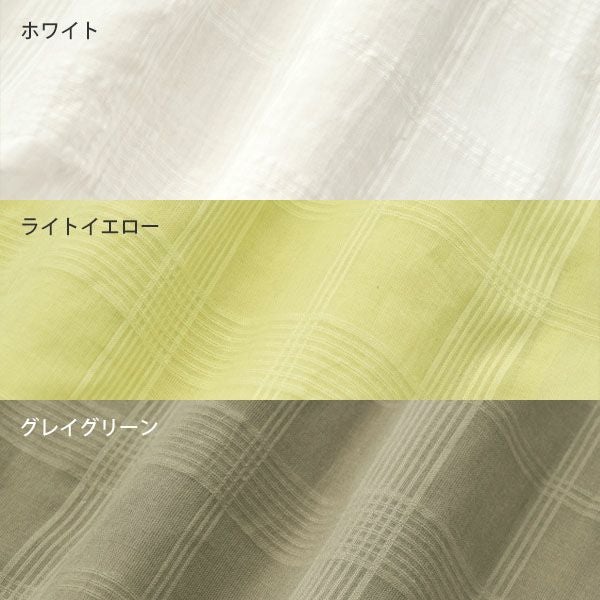 オーガニックコットン シアーチェックヒラリワンピース