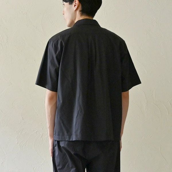 オーガニックコットン メンズ オープンカラーシャツ（半袖）