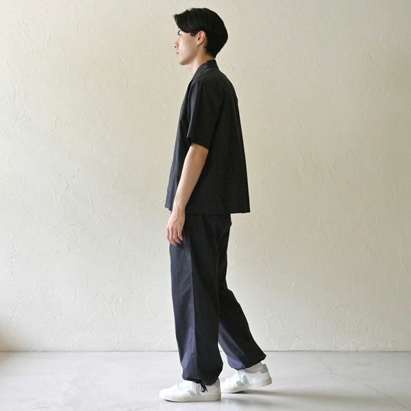 オーガニックコットン メンズ オープンカラーシャツ（半袖）