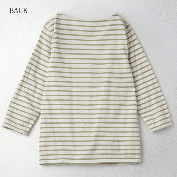 オーガニックコットン ボートネックトップ