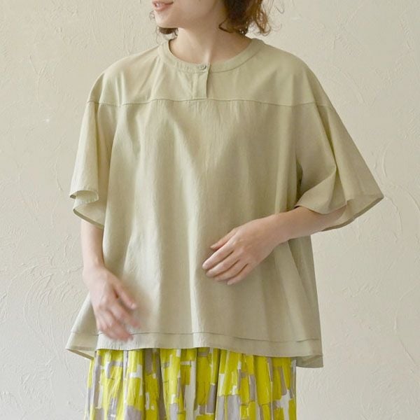 オーガニックコットン サークルヨークトップ