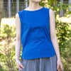 オーガニックコットン ノースリーブトップ