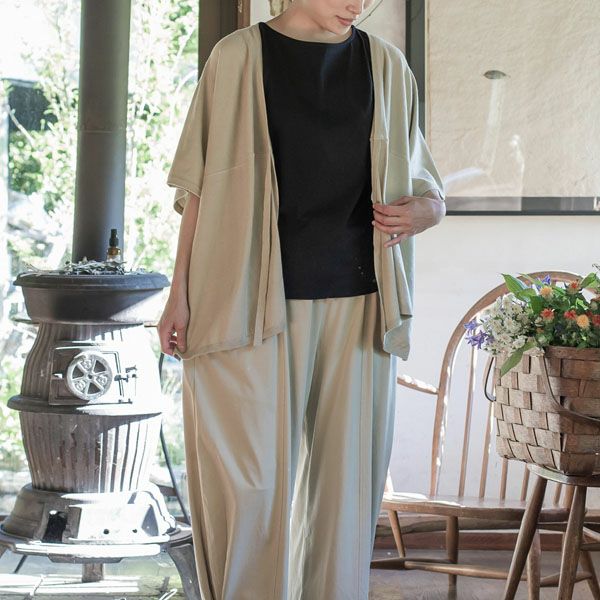 オーガニックコットン ノースリーブトップ