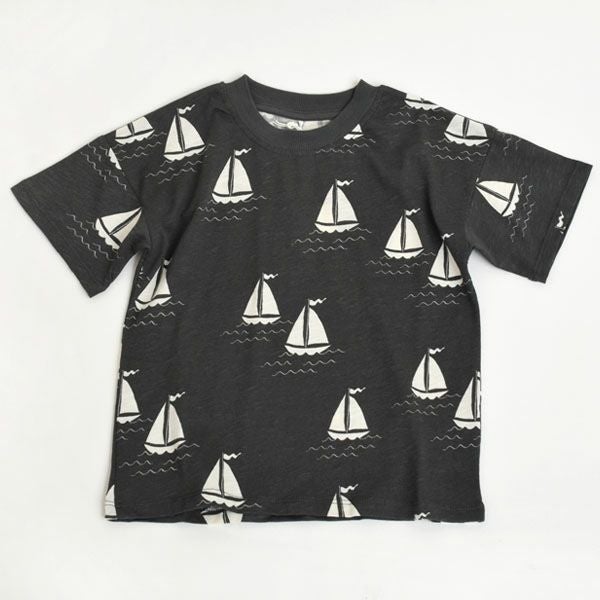 オーガニックコットン キッズTシャツSailing boats