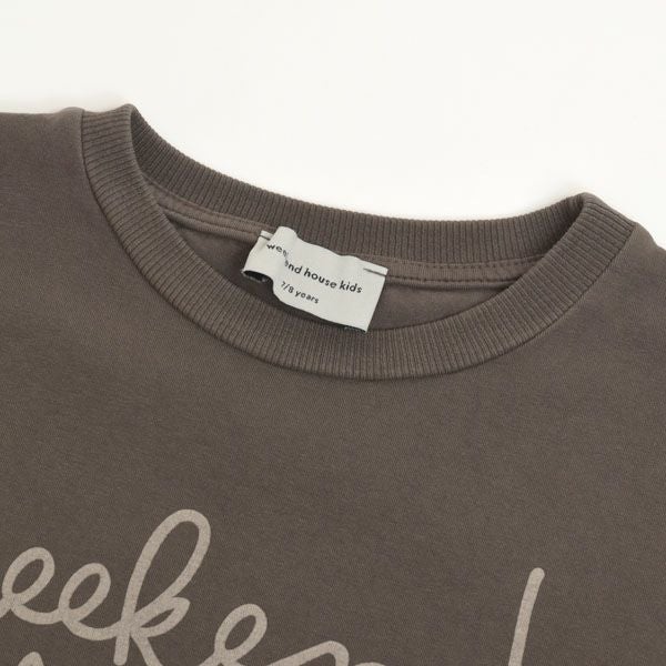 オーガニックコットン キッズ ノースリーブTシャツ Weekend logo