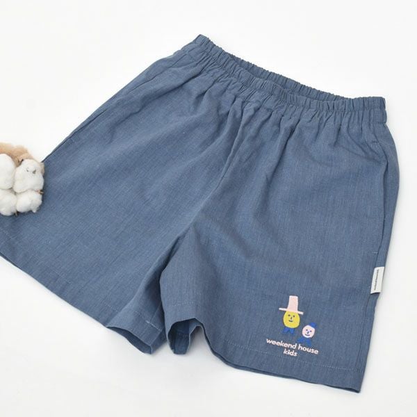 オーガニックコットン キッズ バミューダパンツ