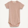オーガニックコットン ベビーフライスボディスーツ（半袖）