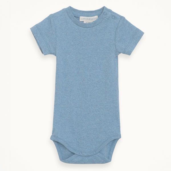 オーガニックコットン ベビーフライスボディスーツ（半袖）