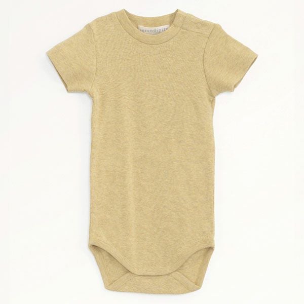 オーガニックコットン ベビーフライスボディスーツ（半袖）