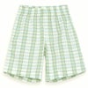 オーガニックコットン キッズ ハーフパンツ（薄手チェック）