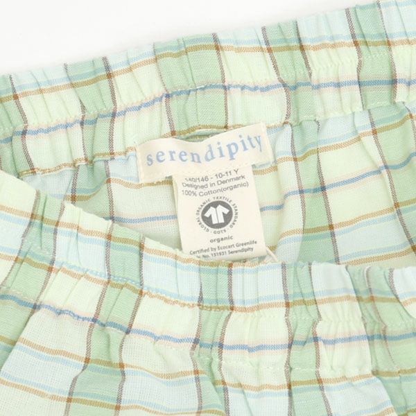 オーガニックコットン キッズ ハーフパンツ（薄手チェック）