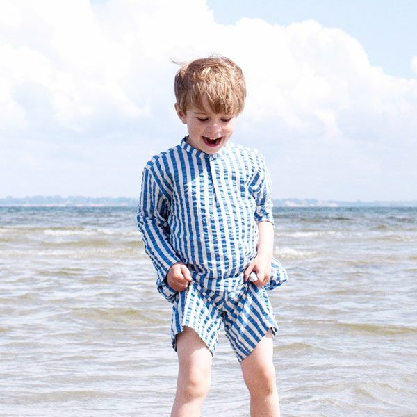 オーガニックコットン キッズ ハーフパンツ（シアサッカー）