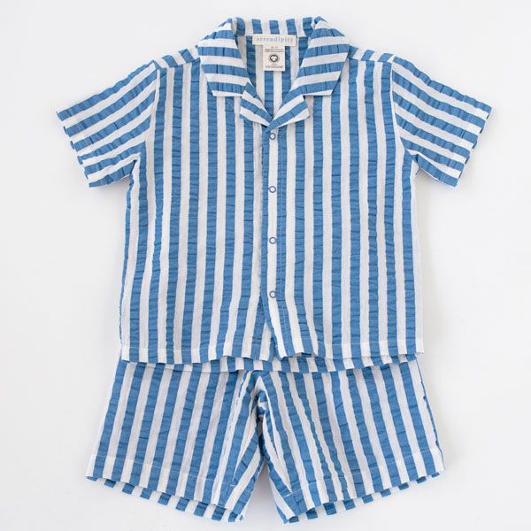 オーガニックコットン キッズ ハーフパンツ（シアサッカー）