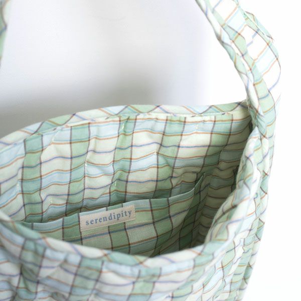 オーガニックコットン キルトショルダーバッグ