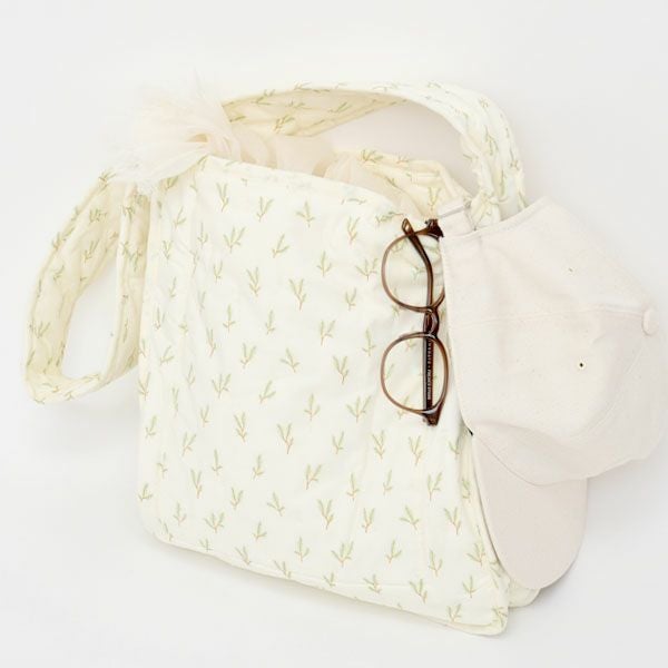 オーガニックコットン キルトショルダーバッグ