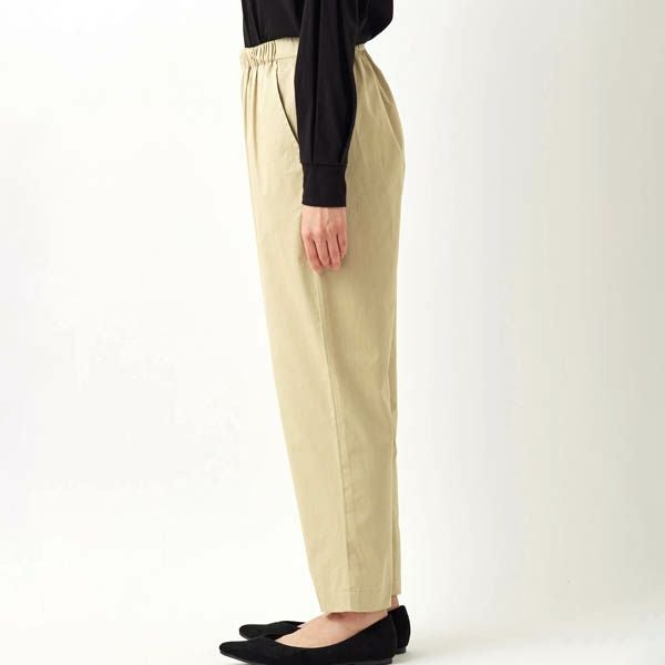 オーガニックコットン ツイル テーパードパンツ