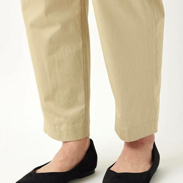 オーガニックコットン ツイル テーパードパンツ
