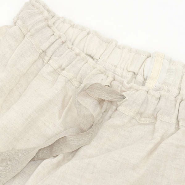 オーガニックコットン＆リネン ダブルガーゼ スラウチパンツ