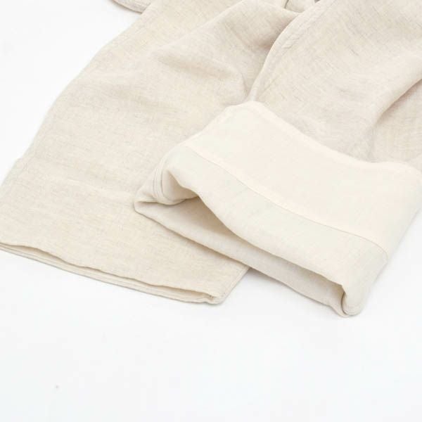 オーガニックコットン＆リネン ダブルガーゼ スラウチパンツ