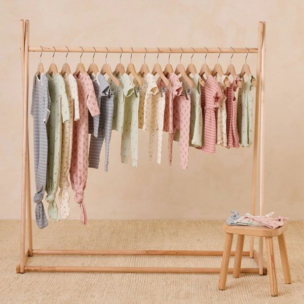 オーガニックコットン ベビーリブ半袖Tシャツ&レギンス