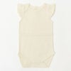 オーガニックコットン ベビーフリルスリーブボディスーツ