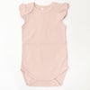 オーガニックコットン ベビーフリルスリーブボディスーツ
