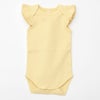 オーガニックコットン ベビーフリルスリーブボディスーツ